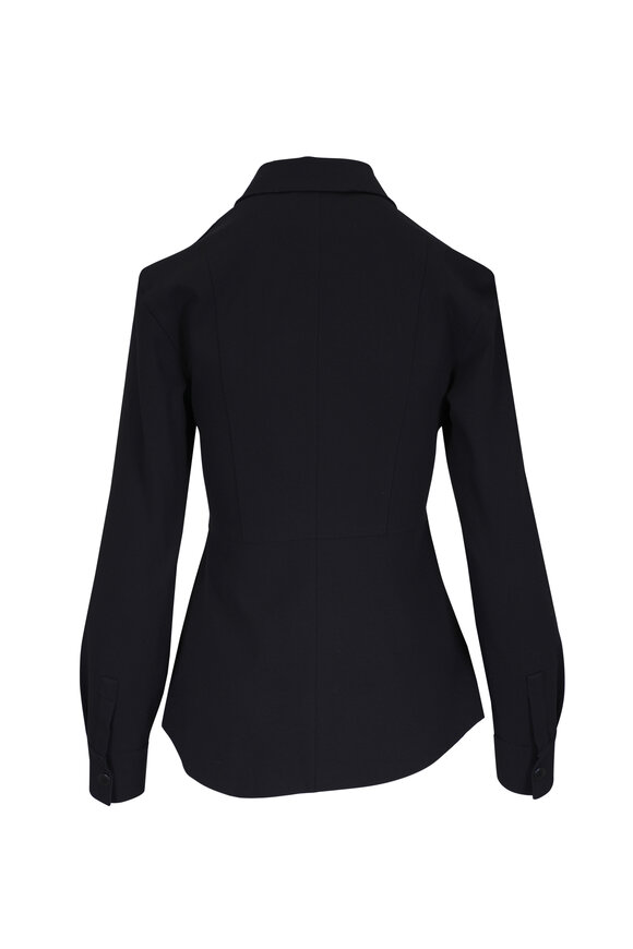 Akris Punto Black Cinched Waist Shirt - view 6