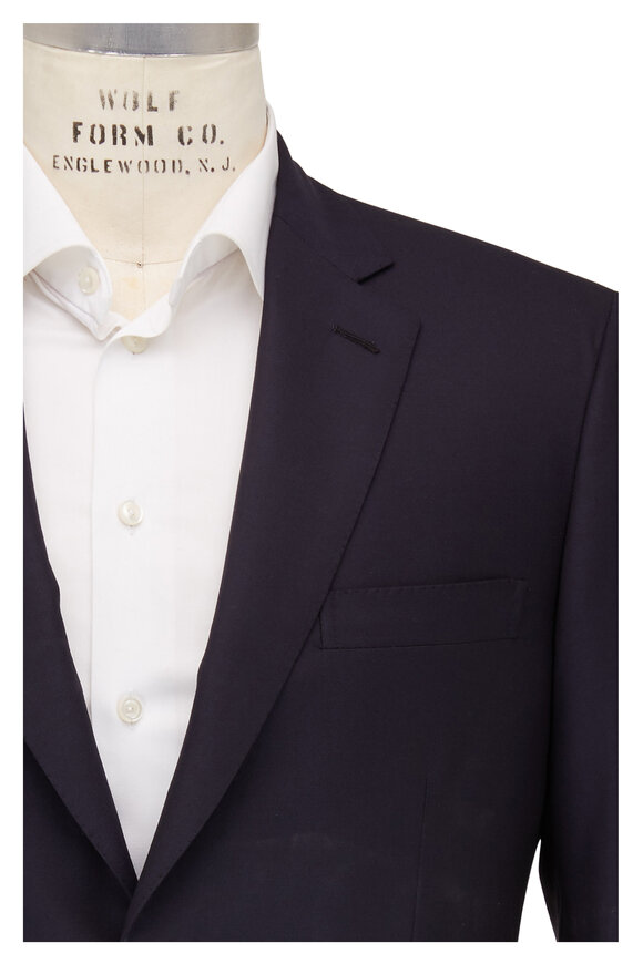 Brioni - Navy Blue Wool Suit | Mitchell Stores