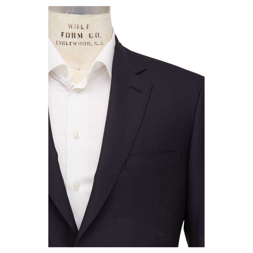 【Brioni】 NAVY-BLUE typewriter SUIT Brioni Navy-Blue Typewriter Suit Size 52 Men's Luxury