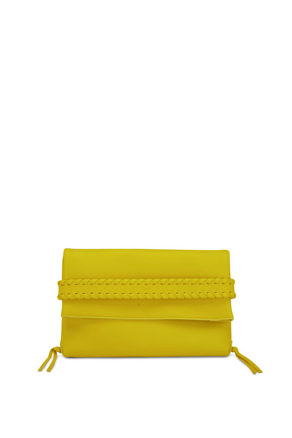 Chloé - Mony Mimosa Yellow Whipstitch Clutch 