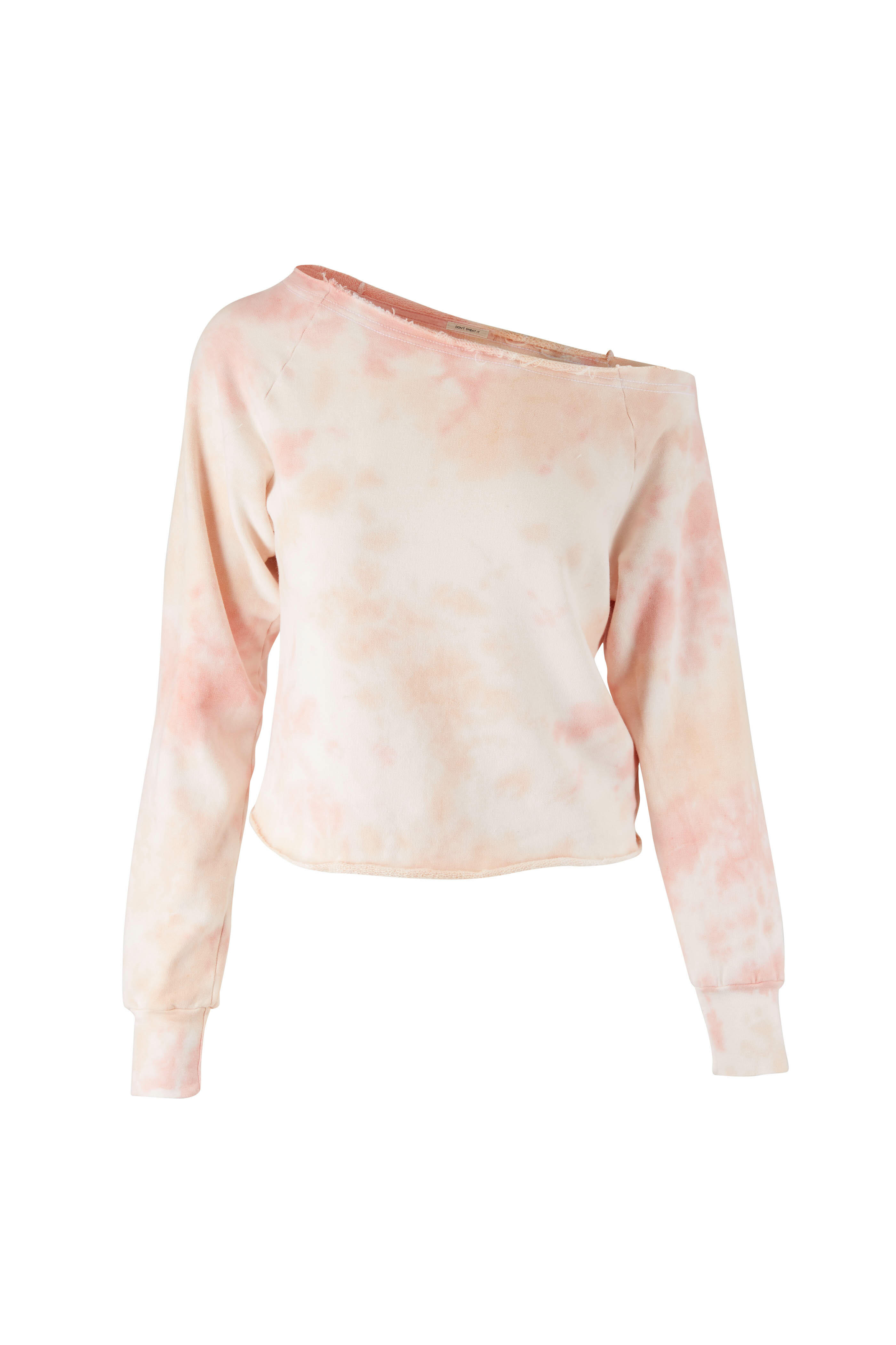 Mother - The Landslide Good Omens Tie-Dye Crop Sweatshirt