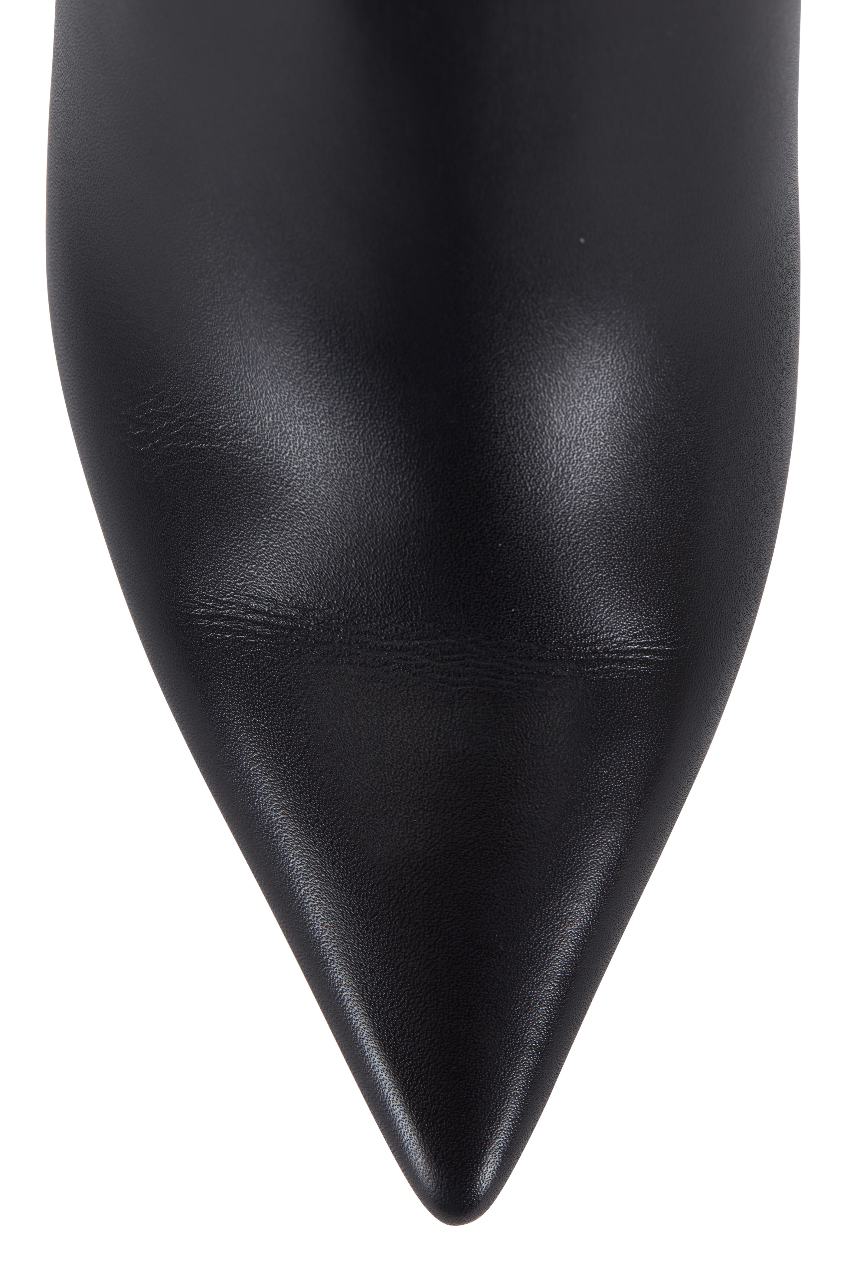 Jimmy Choo - Lexx Black Leather Chain Slingback Mule, 100mm
