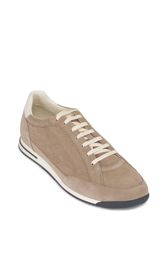 Brunello Cucinelli Sand Suede Low Top Sneaker