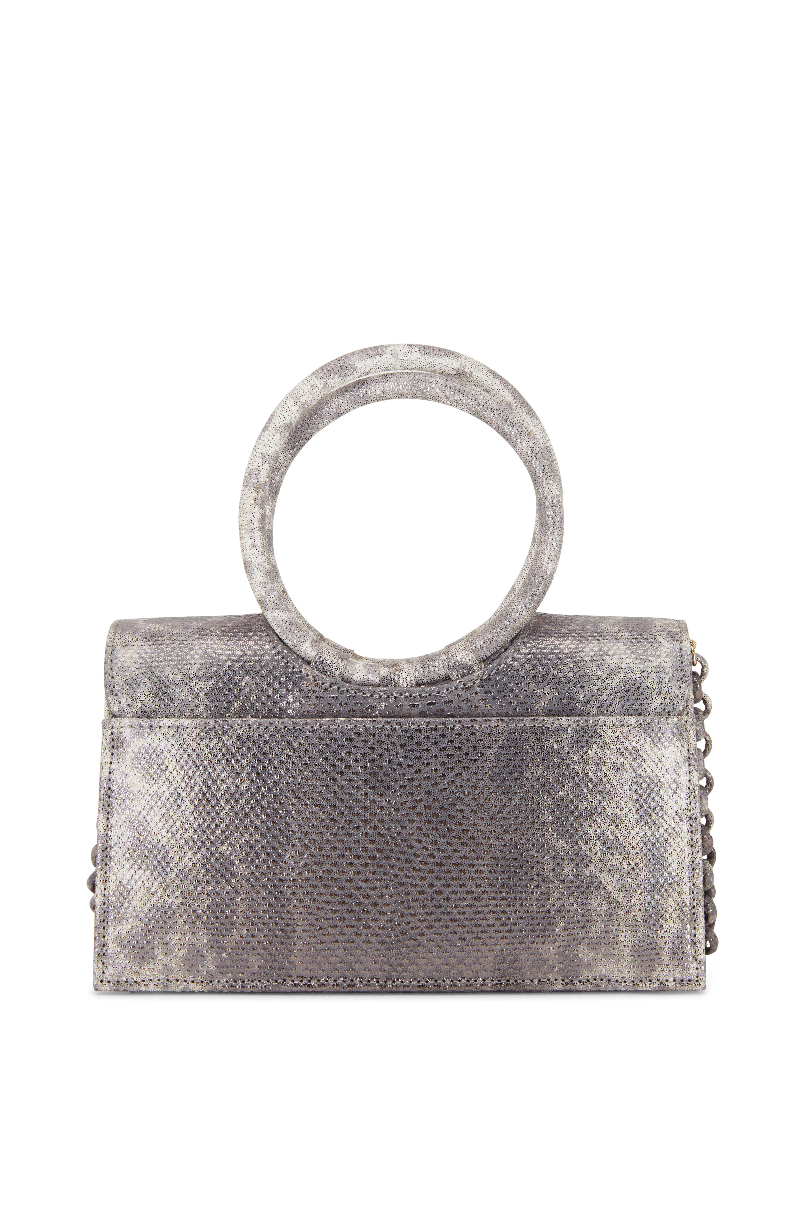 Nancy Gonzalez - Regina Rose Gold Crocodile & Karung Small Bag