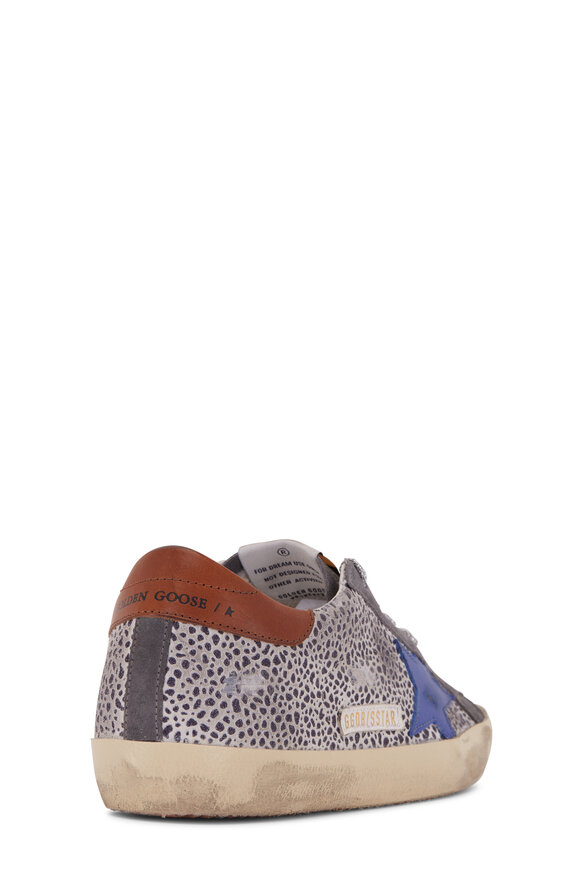 Golden Goose - Super-Star Dark Gray & Blue Low Top Sneaker