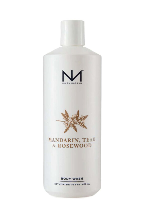 Niven Morgan Mandarin Teak & Rosewood Body Wash - view 1