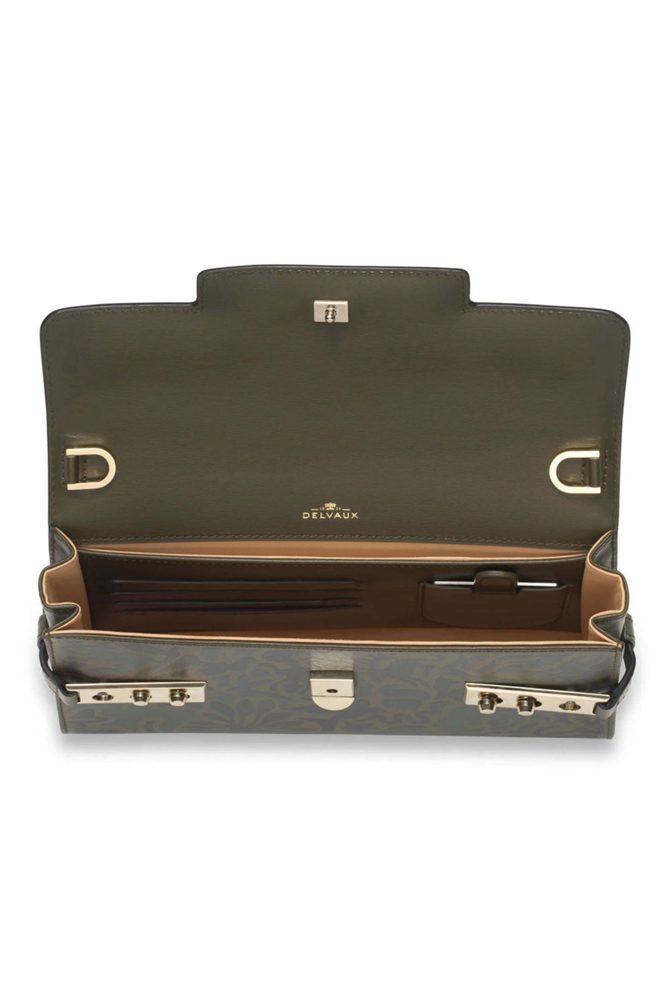 Delvaux - Tempete Pochette Hide and Seek in Kaki Delvaux - Tempete Pochette Hide and Seek in Kaki