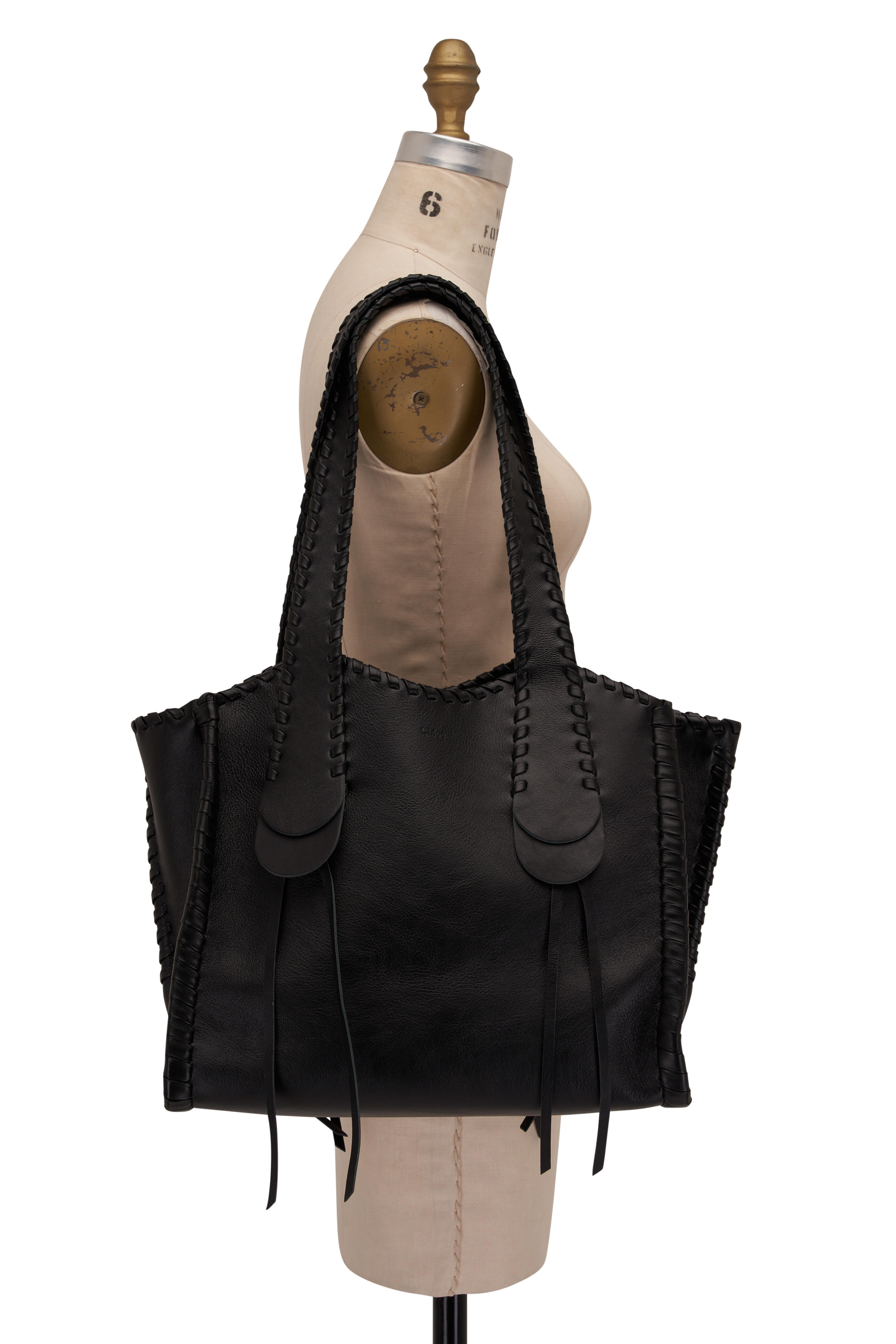 ☆Chloe☆ MONY Medium Tote トートバッグ BLACK♪ Chloé Mony Medium leather tote bag Chloe