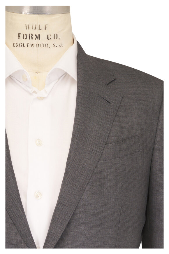 Zegna Gray Soft Plaid 15MilMil15 Wool Suit - view 1