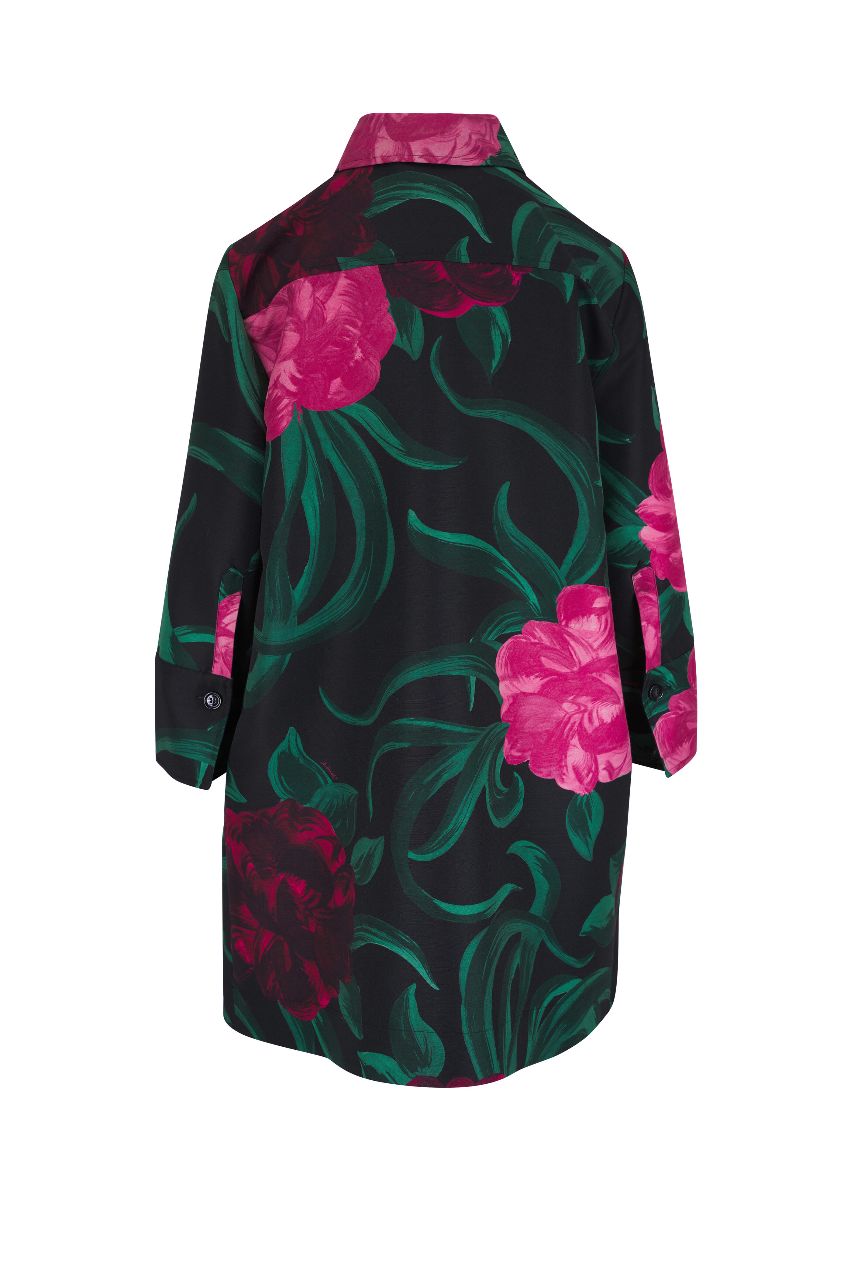 La DoubleJ - Short Artemis Wool Cady Peony Dress