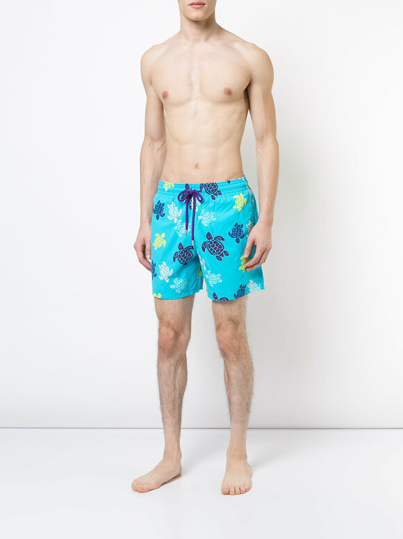 Vilebrequin - Moorea Blue Turtle Swim Trunks