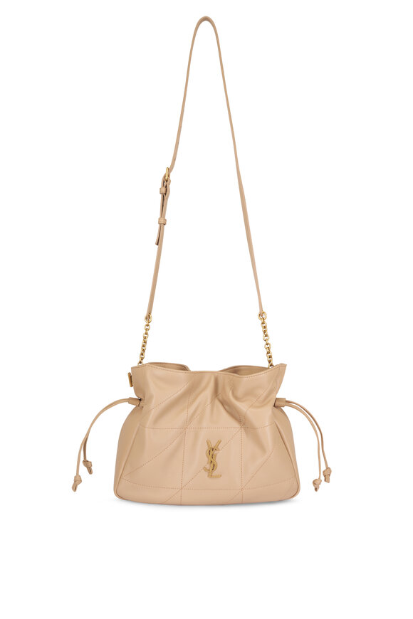 Saint Laurent Jamie Beige Leather Shoulder Bag - view 1