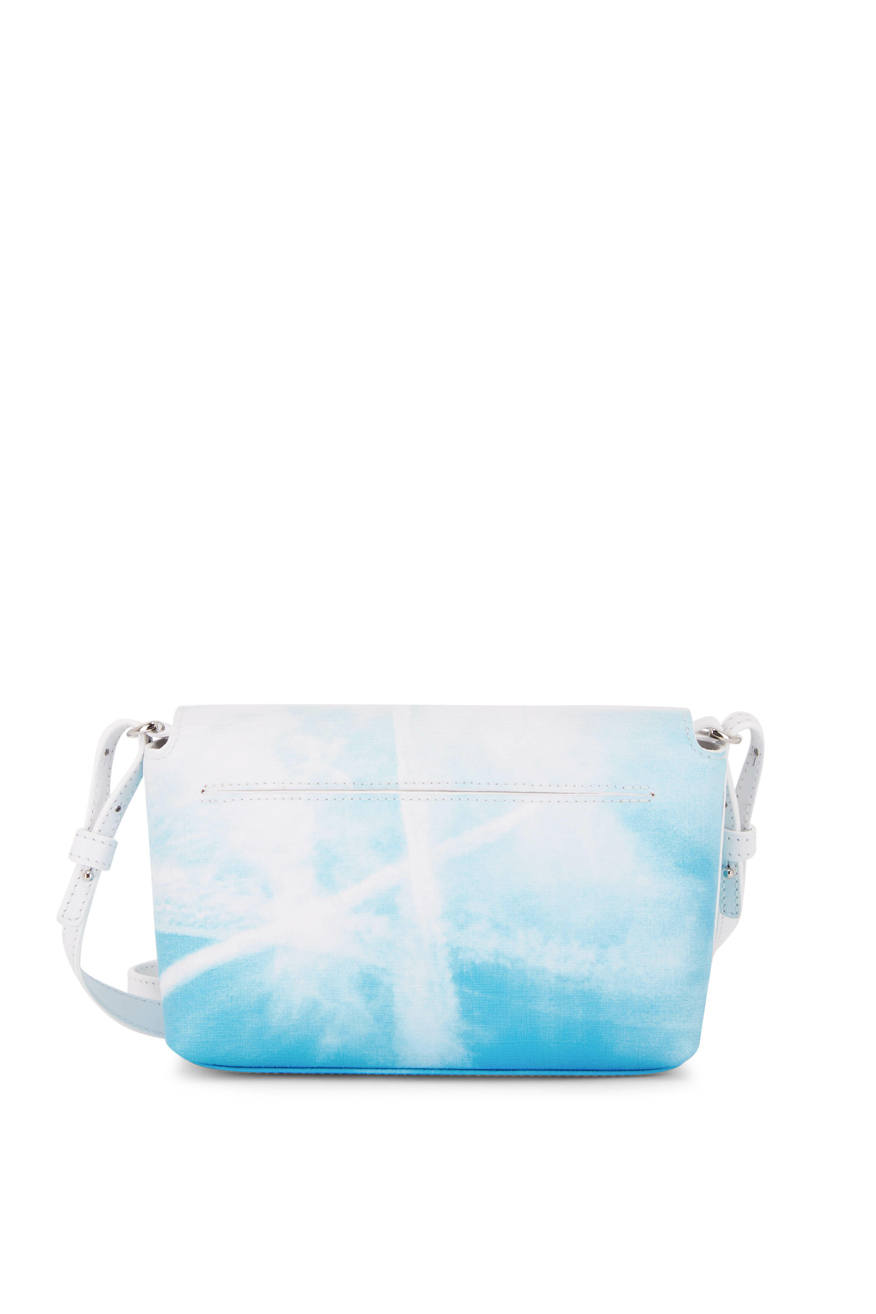 Akris - Anouk Sky Blue Print Little Crossbody Bag