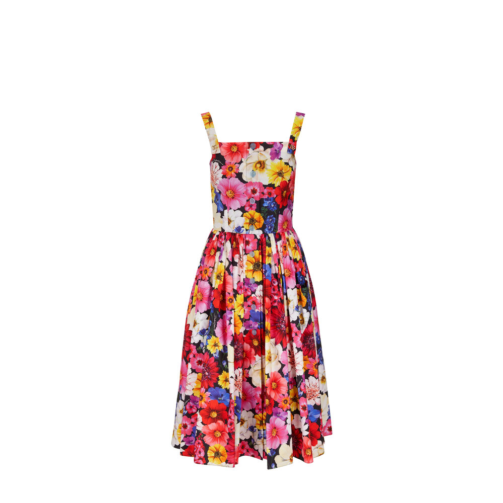 Dolce & Gabbana - Floral-Print Overall Midi Sundress