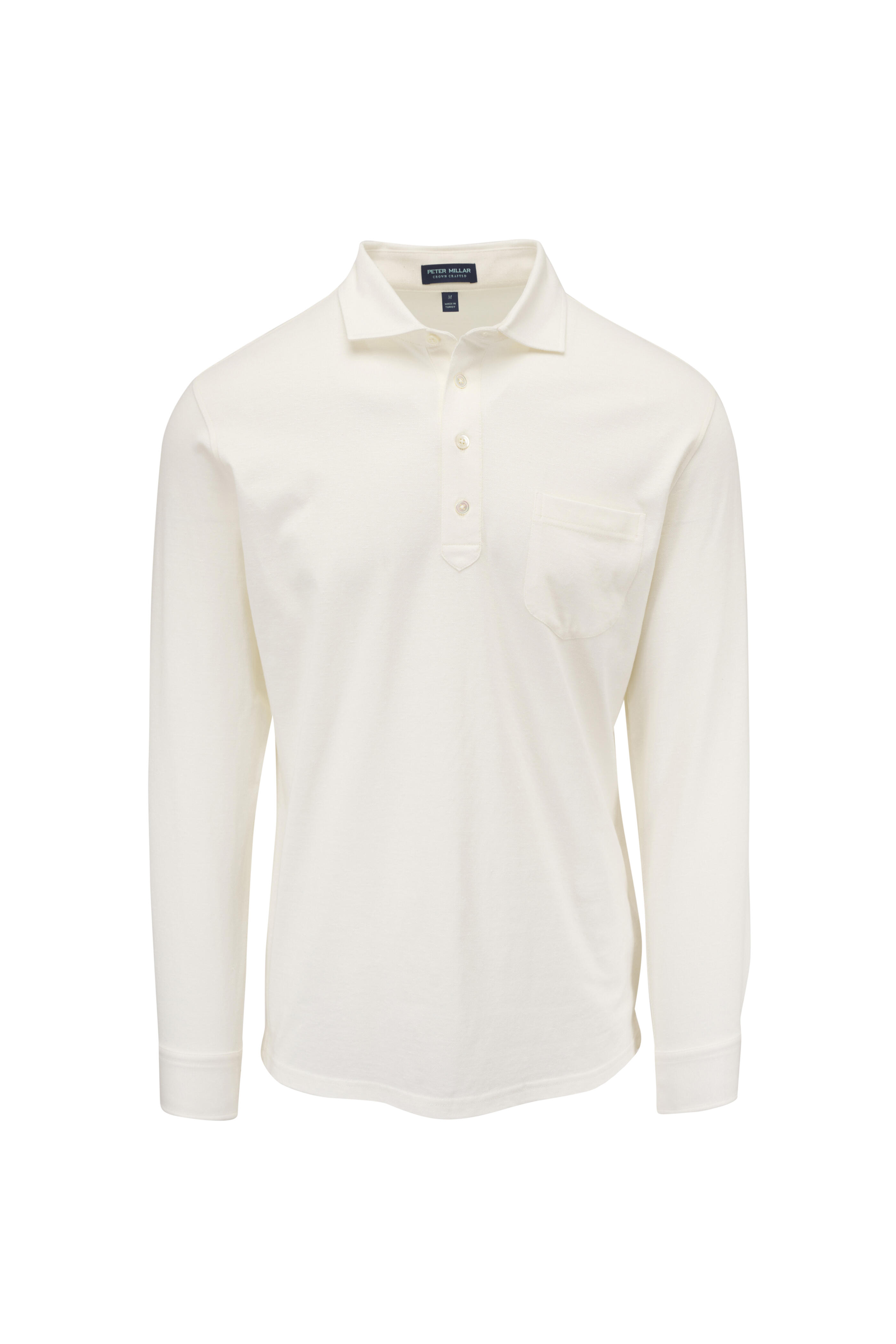 Peter Millar - Landon Almond Long Sleeve Polo - view 1