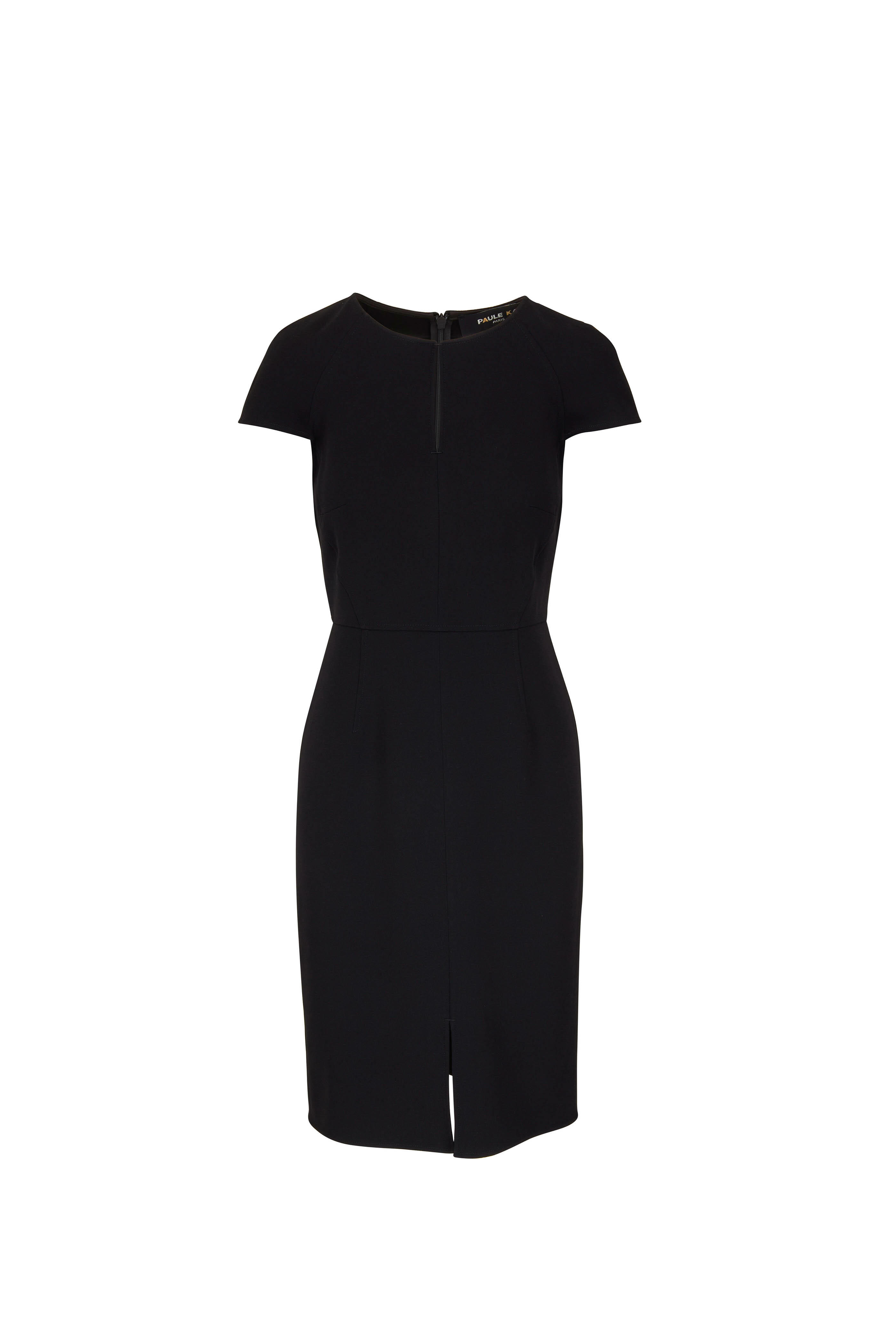 Paule Ka - Black Split Neck Dress