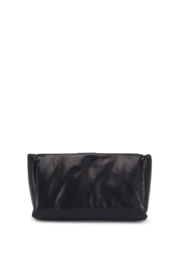 Brunello Cucinelli - Black Leather Padded Clutch 