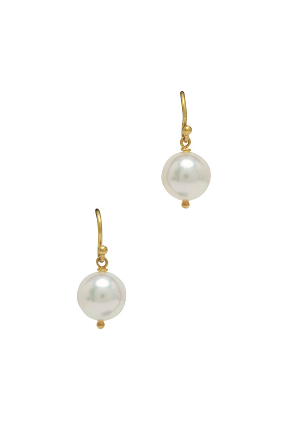 Caroline Ellen - Cultured Pearl Dangle Earrings