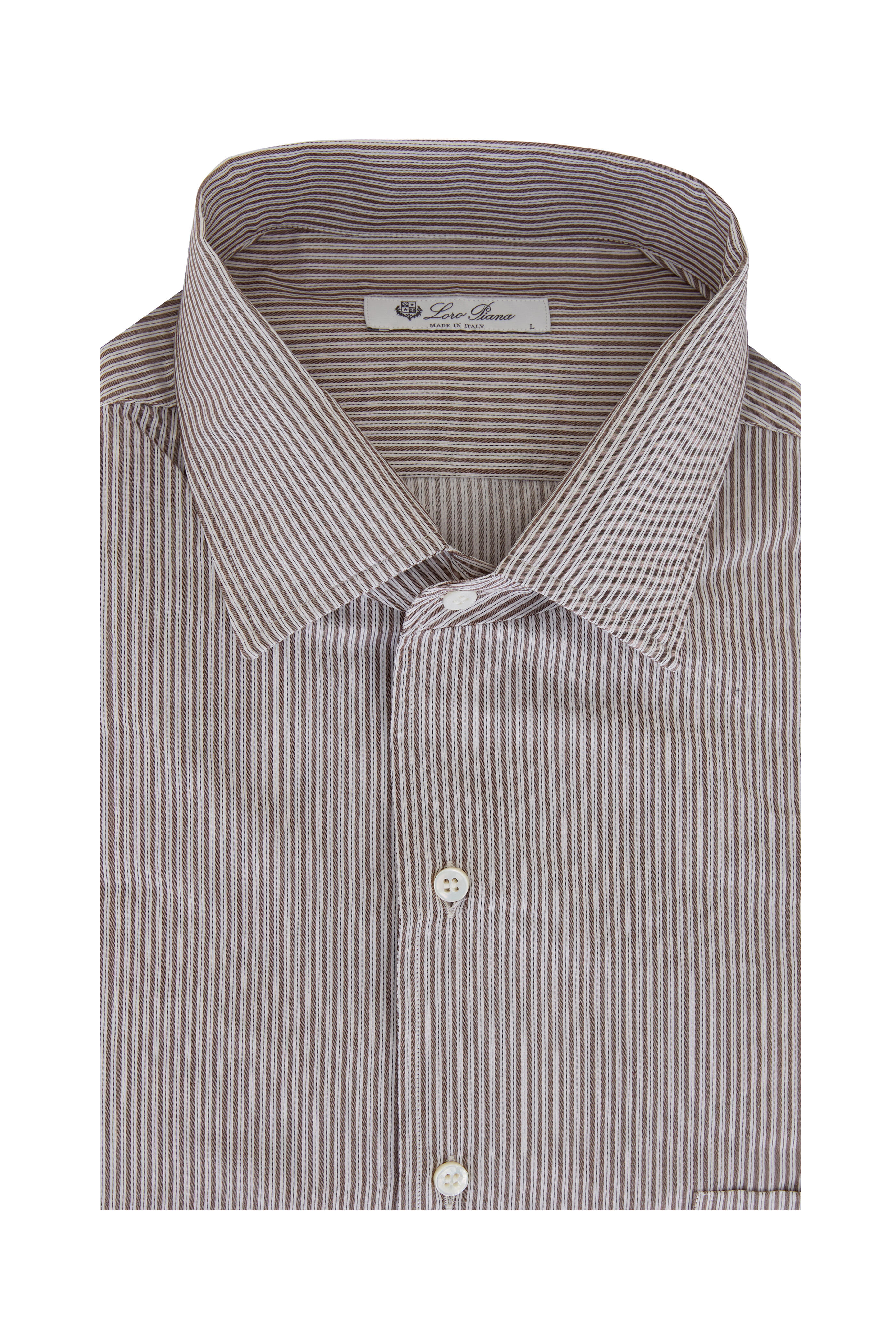 loro piana dress shirt LORO PIANA $675 Dress Shirt In 100% Ultra-Fine CottonNew with Tags