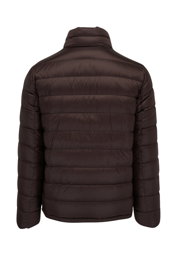 Herno - Brown & Navy Ultralight Reversible Puffer Jacket 