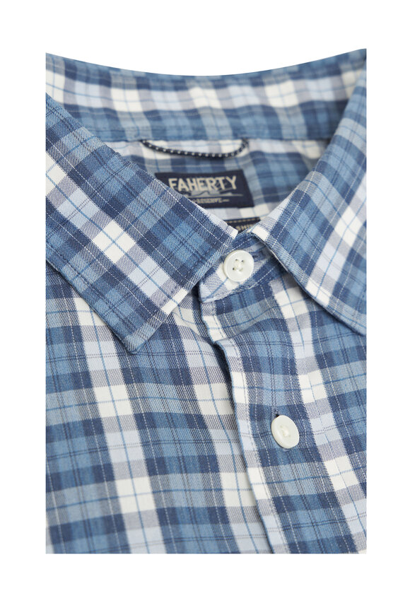 Faherty Brand - Movement™ Seaside Blue Plaid Shirt