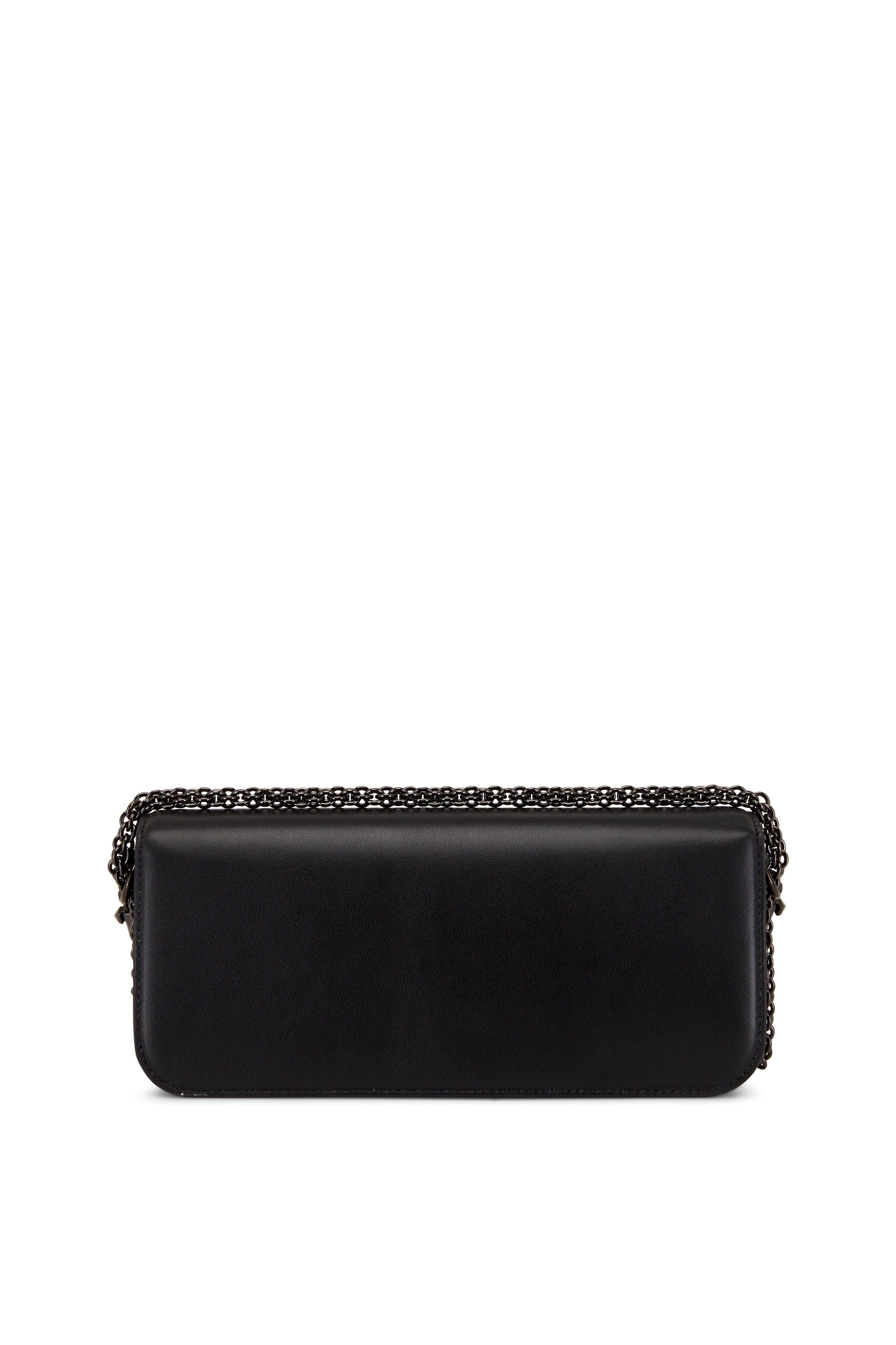 VALENTINO GARAVANI: VLogo Type bag in leather - Black  Valentino Garavani  shoulder bag 2W2B0L49MUS online at