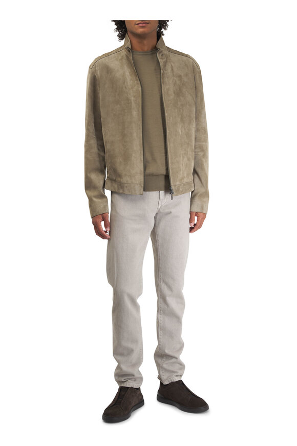 Zegna - Tan Suede Jacket 