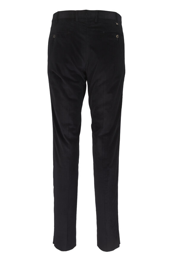 PT Torino Black Soft Stretch Corduroy Flat Front Pant - view 2