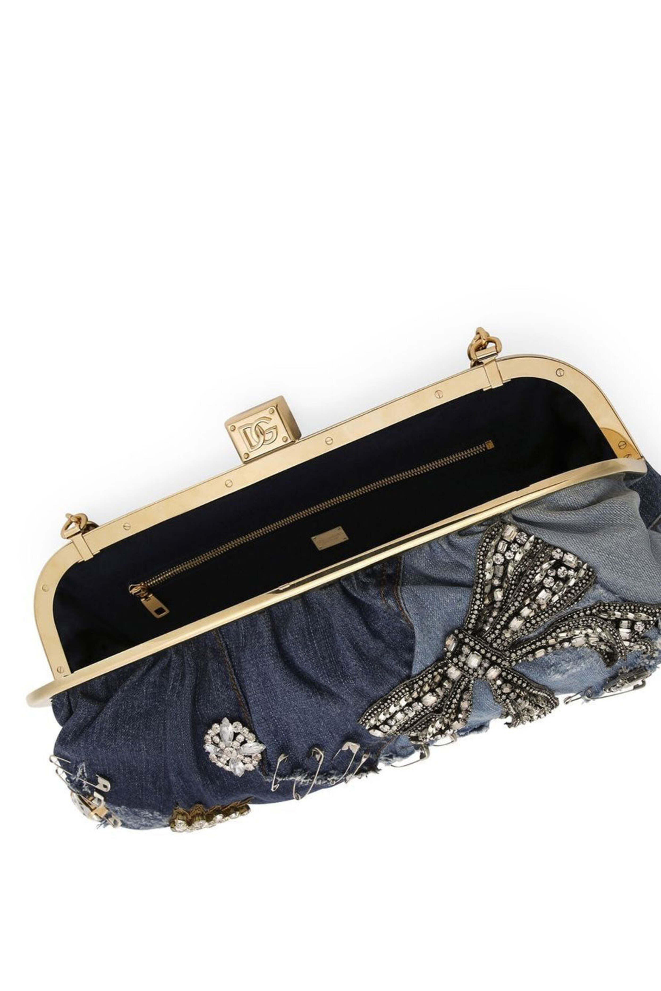 Dolce & Gabbana - Patchwork Clutch Bag in Denim | Mitchell
