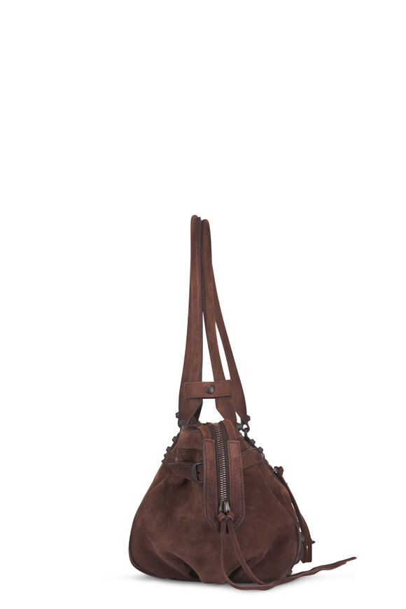 Balenciaga East/West Le City Light Espresso Suede Bag - view 3