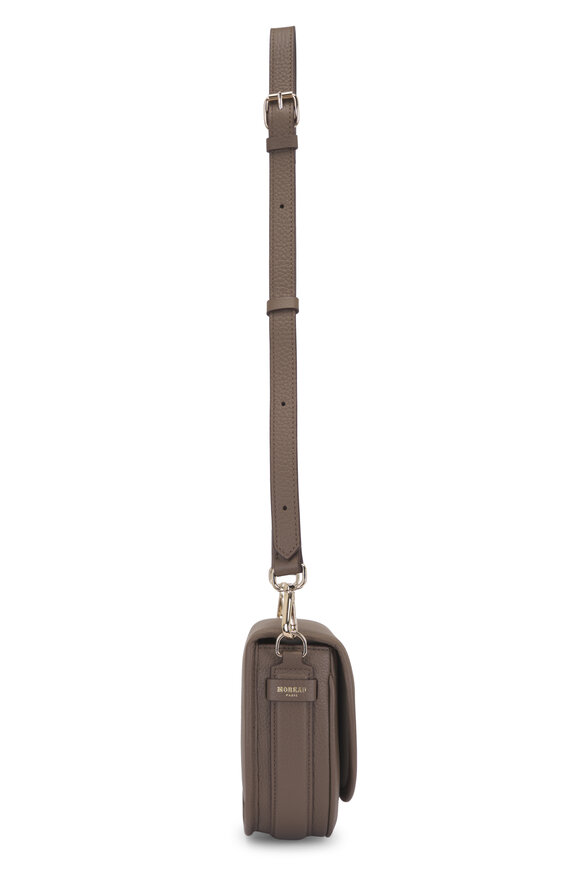 Moreau Paris Small La Lune Taupe Leather Shoulder Bag - view 4