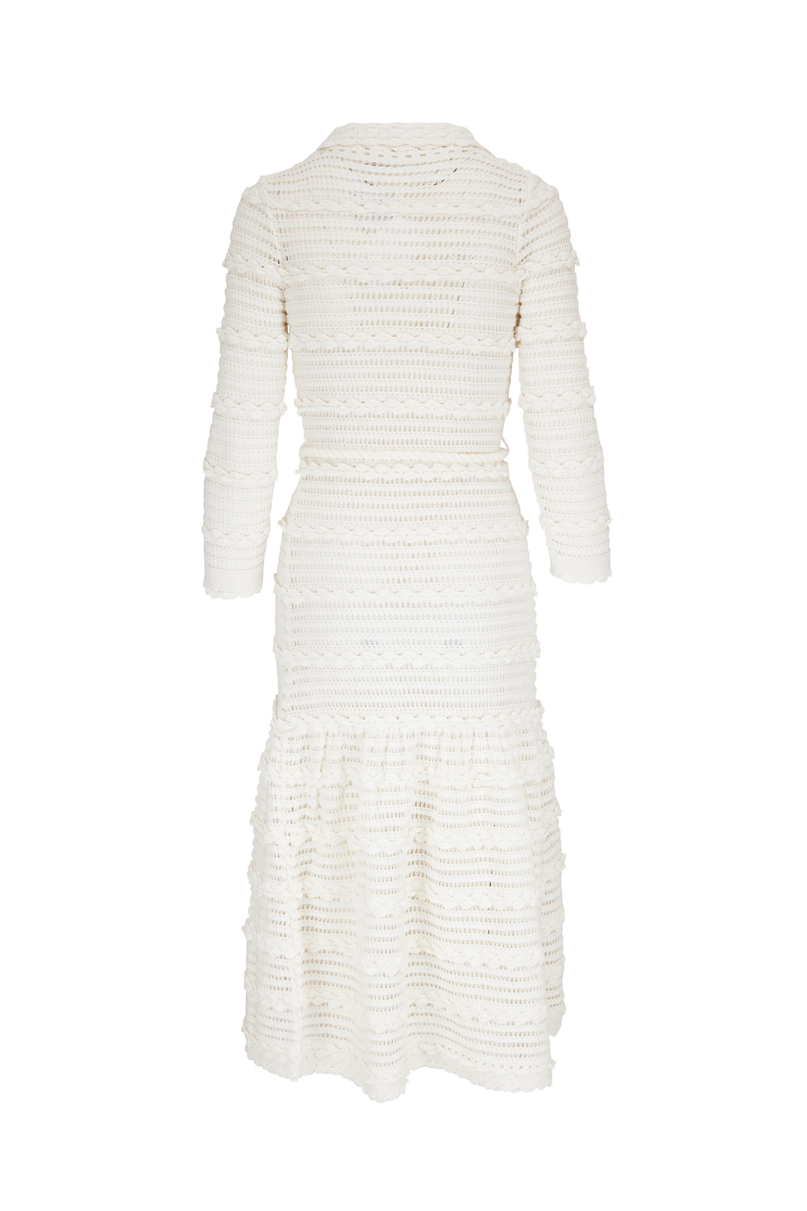 Zimmermann - Lyre Ivory Cotton Shirt Dress - view 3