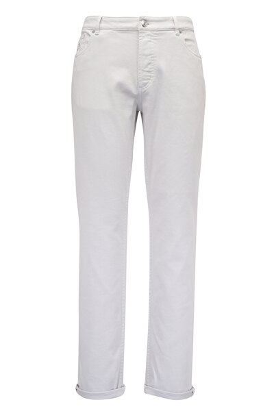 【送料&関税込】Brunello Cucinelli White Cotton Jeans Brunello Cucinelli White Cotton Jeans | italist