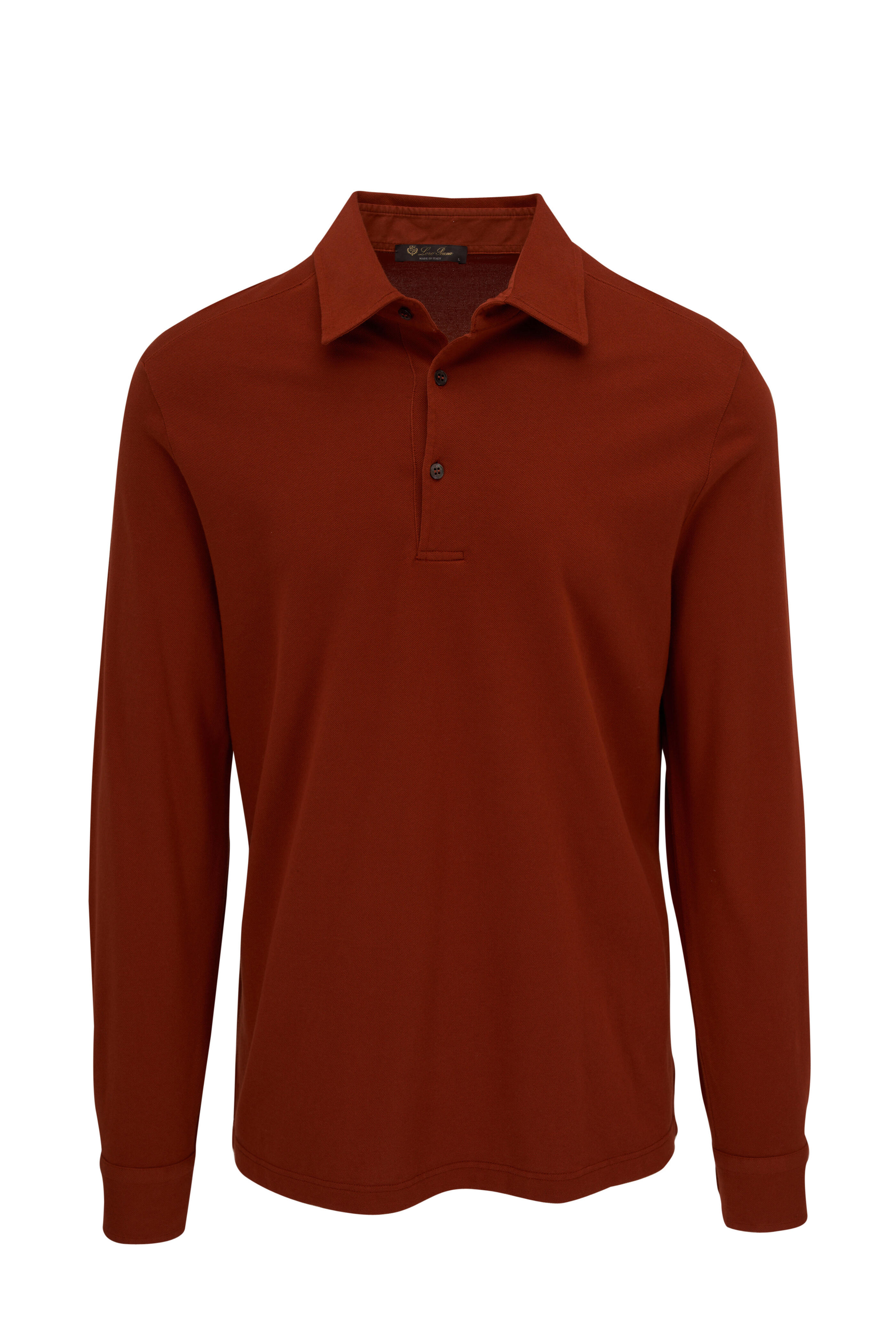 ロロピアーナ ポロシャツ 42 オレンジ Royal Lightness™ Polo Top Orange Poppy | Loro Piana US