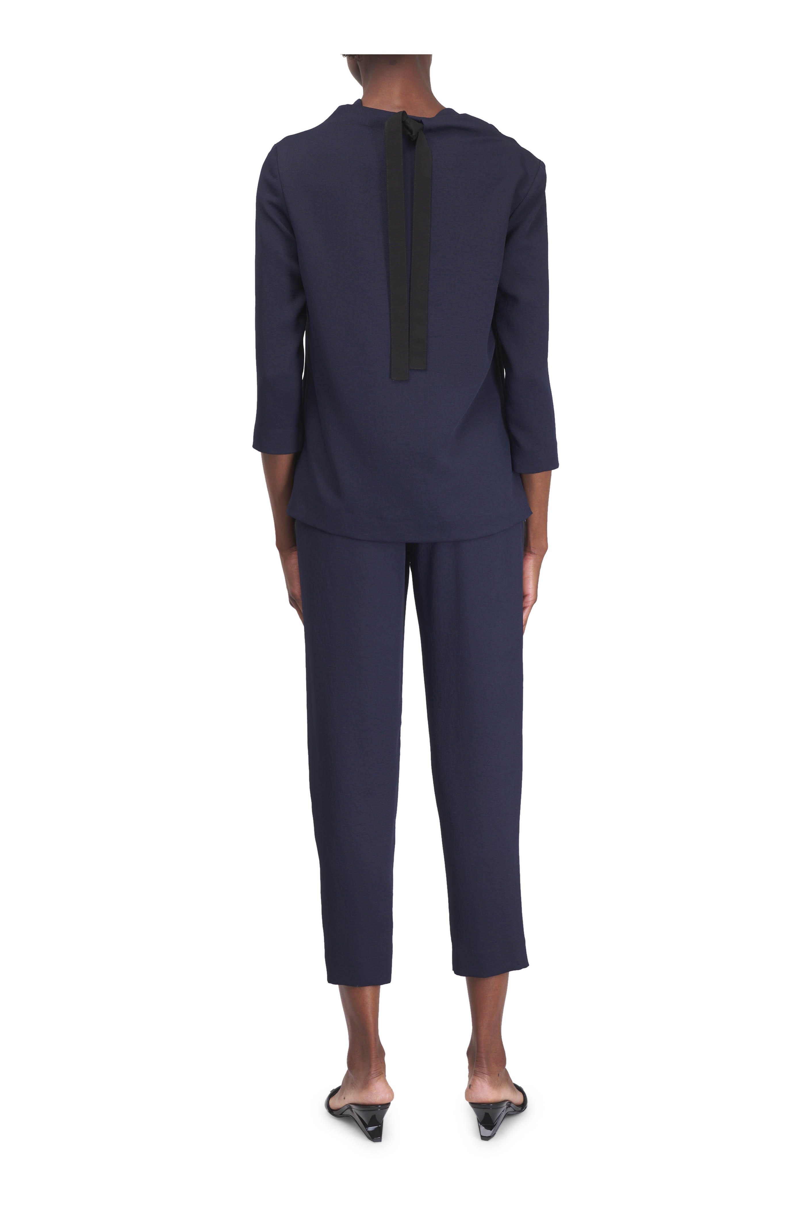 KZ_K Studio - Margaret Navy Blue Blouse