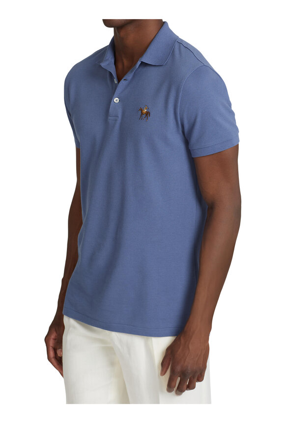 Ralph Lauren Purple Label - Blue Short Sleeve Polo