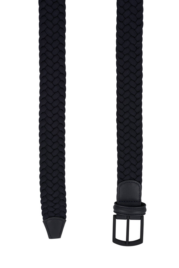 Anderson's - Navy Elasticized Braided Belt