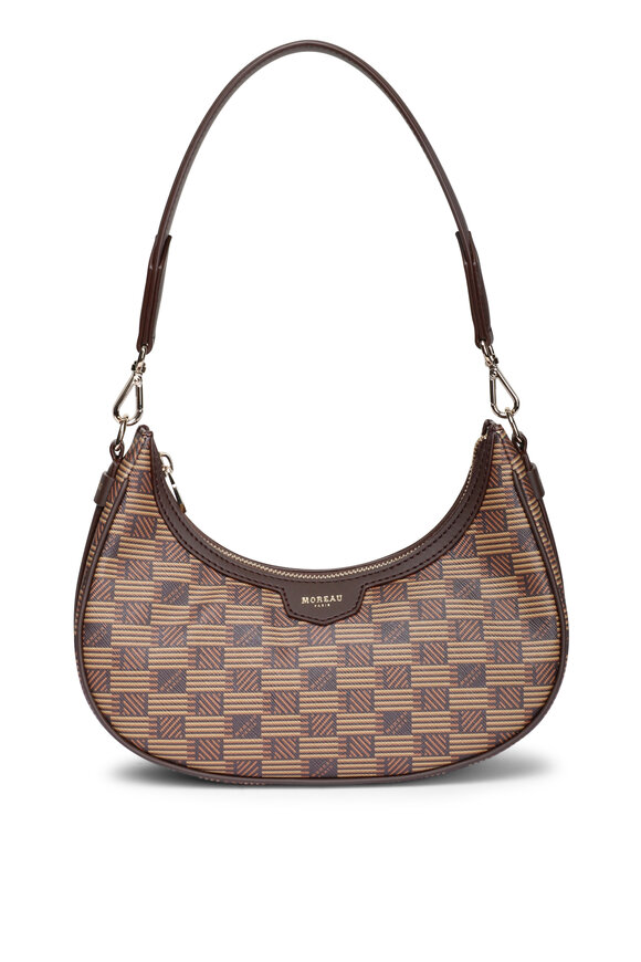 Moreau Paris Mini De Lune Chocolate Croissant Shoulder Bag