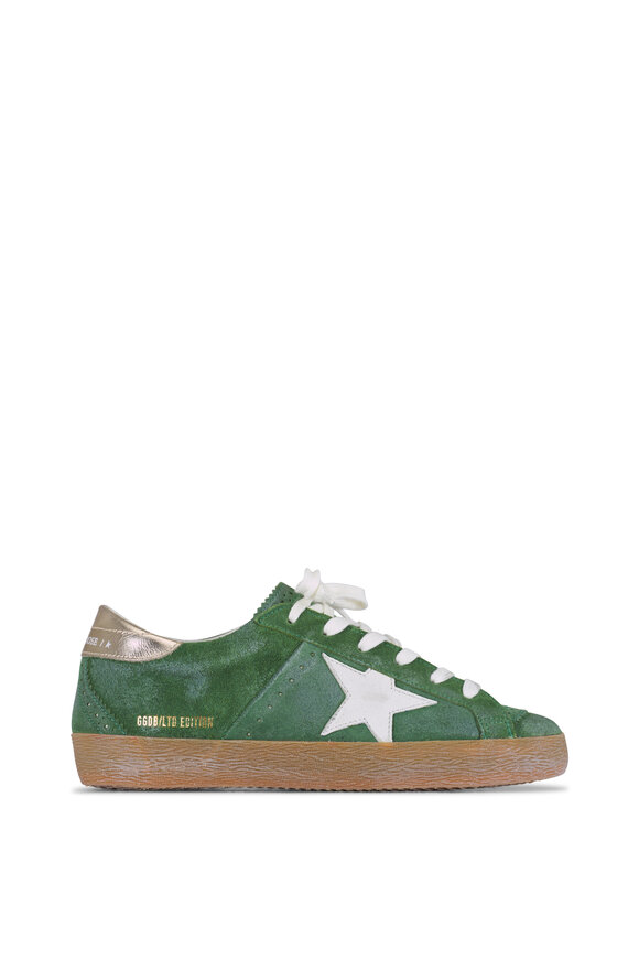 Golden Goose SuperStar Green Suede Low Top Sneakers - view 3