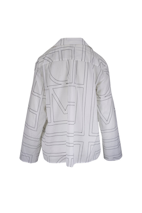 Totême White & Black Monogram PJ Top - view 3