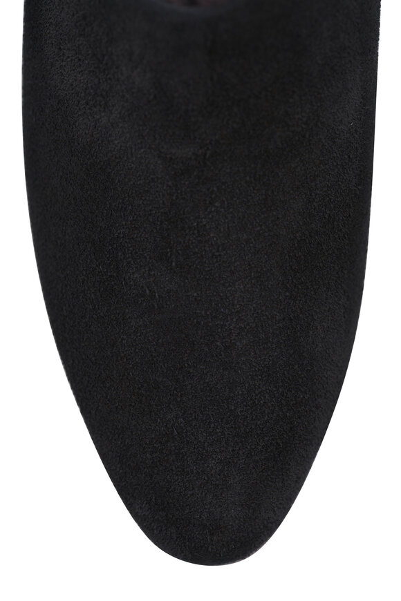 Le Monde Béryl Allegra Black Leather Mule, 30mm - view 5