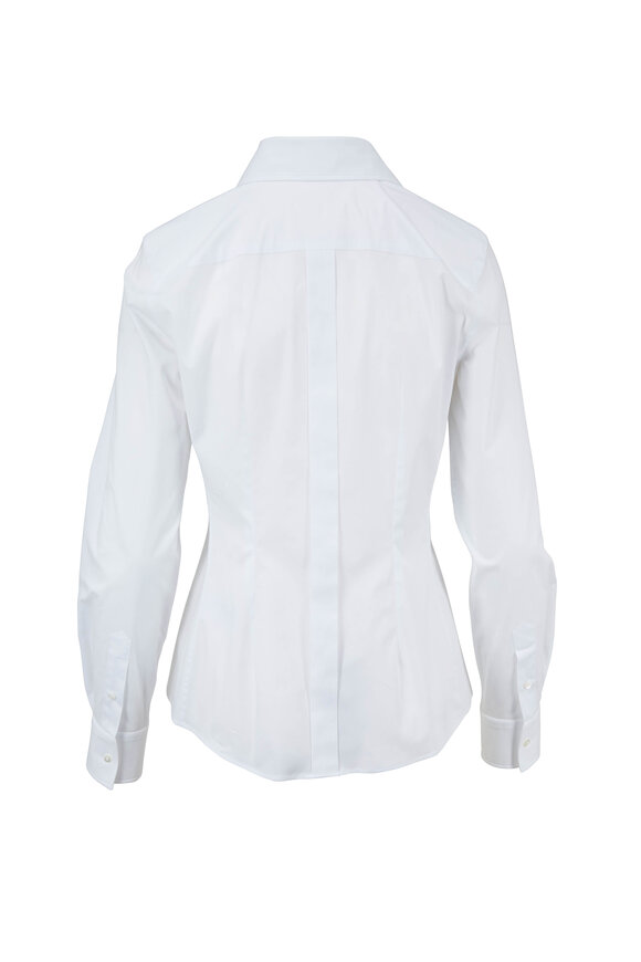 Dolce & Gabbana - White Stretch Cotton Button Down Shirt