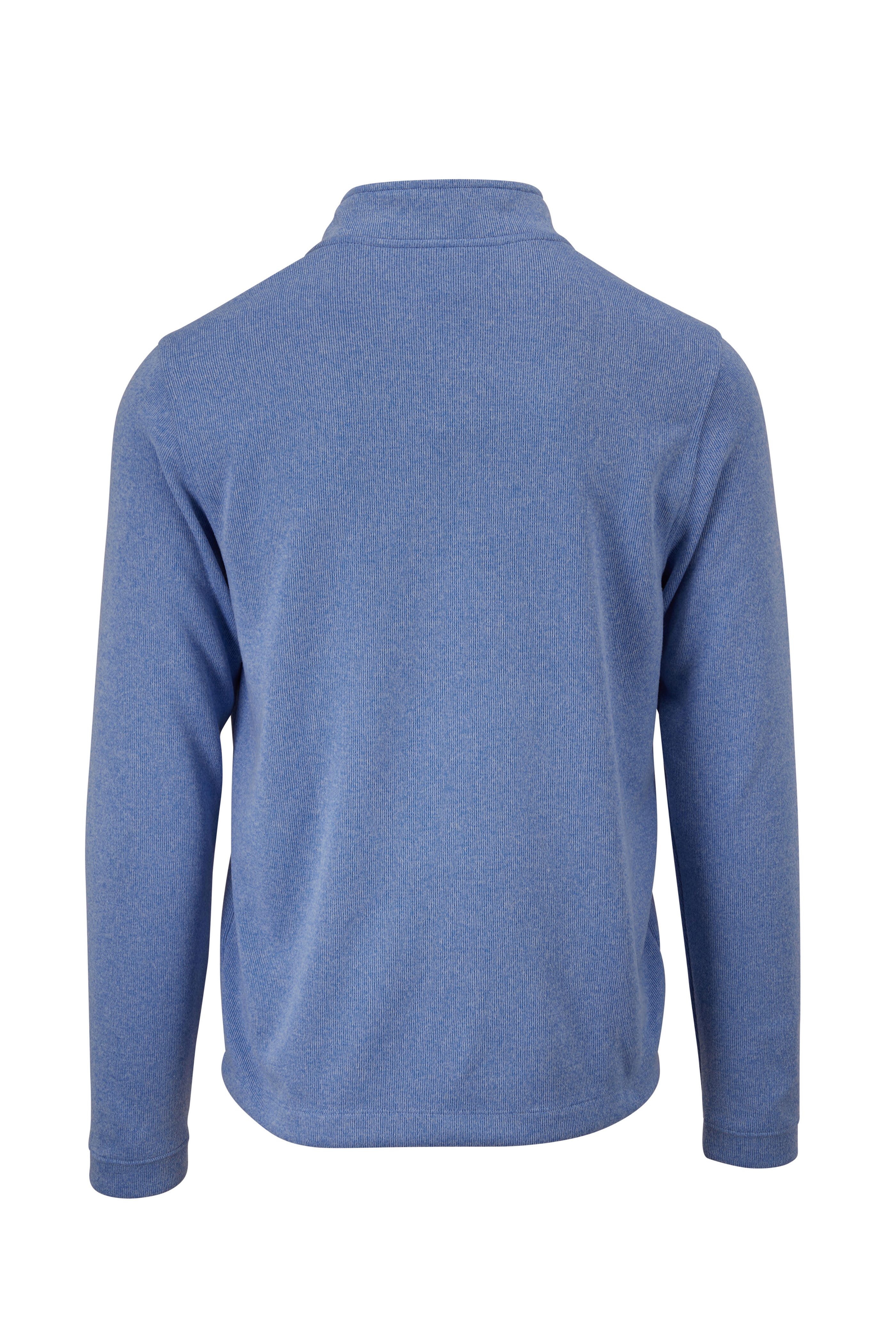 Rhone Apparel - Commuter Light Blue Heather Quarter Zip Pullover