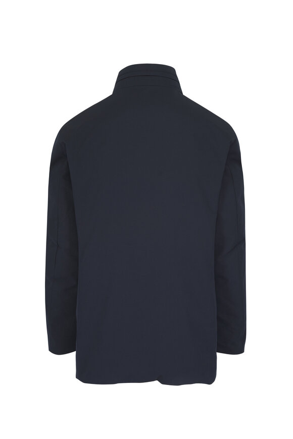 Moncler Didessa Navy & Brown Reversible Short Parka - view 4