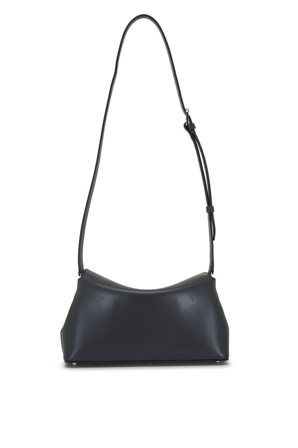 Totême - T-Lock Black Leather Clutch