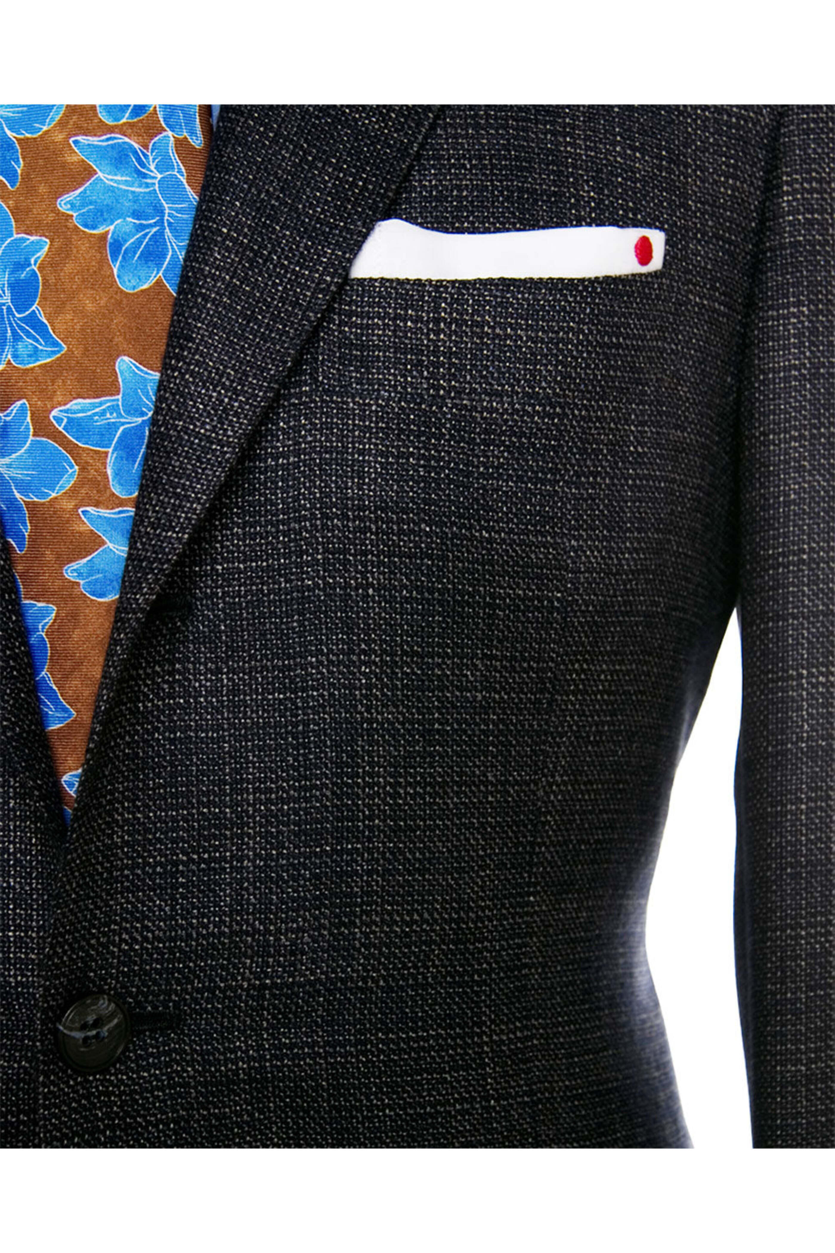 Kiton - Navy and Tan Melange Sportcoat