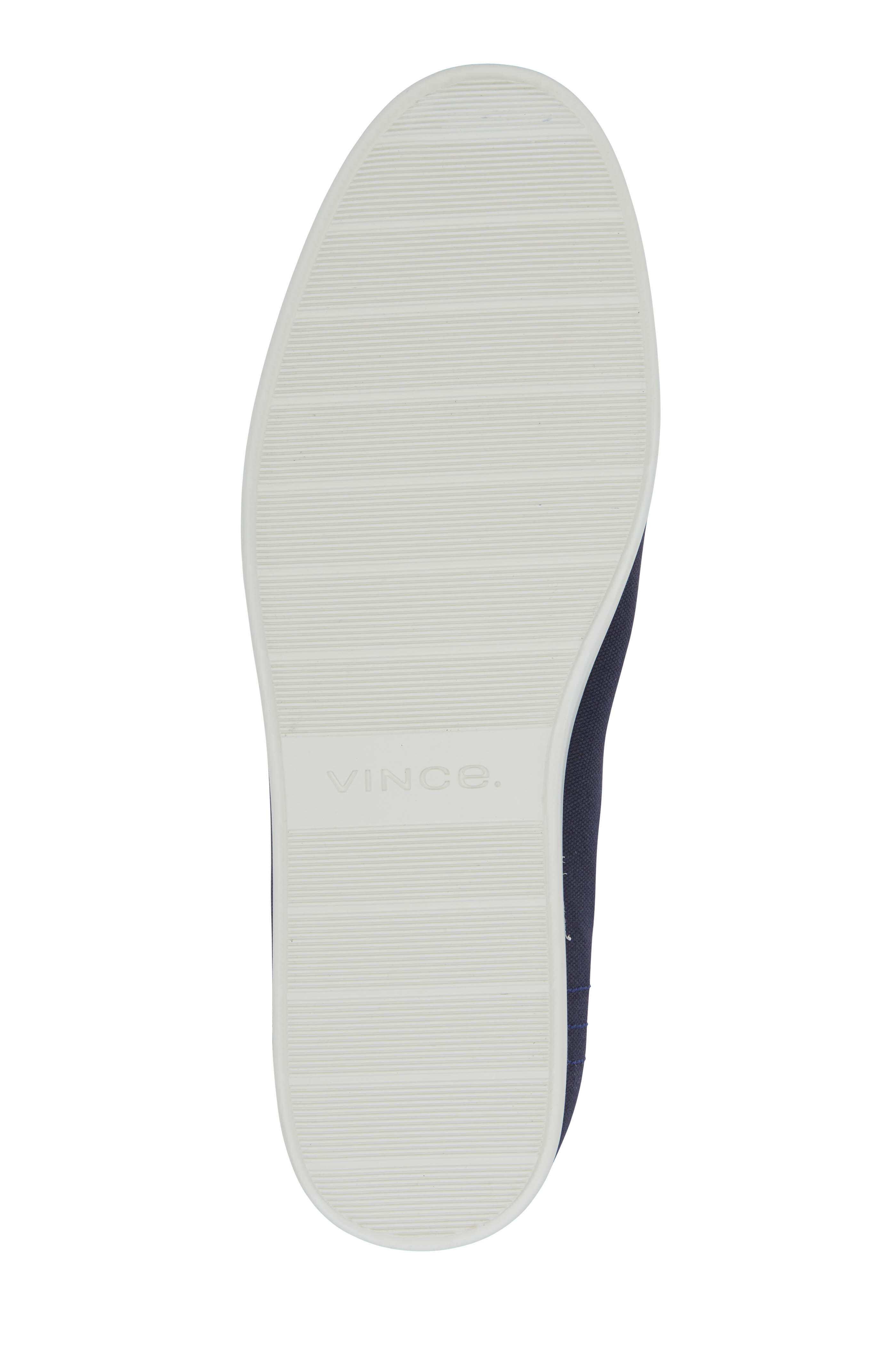 Vince - Chadwick Navy Blue Canvas Slip-On Loafer