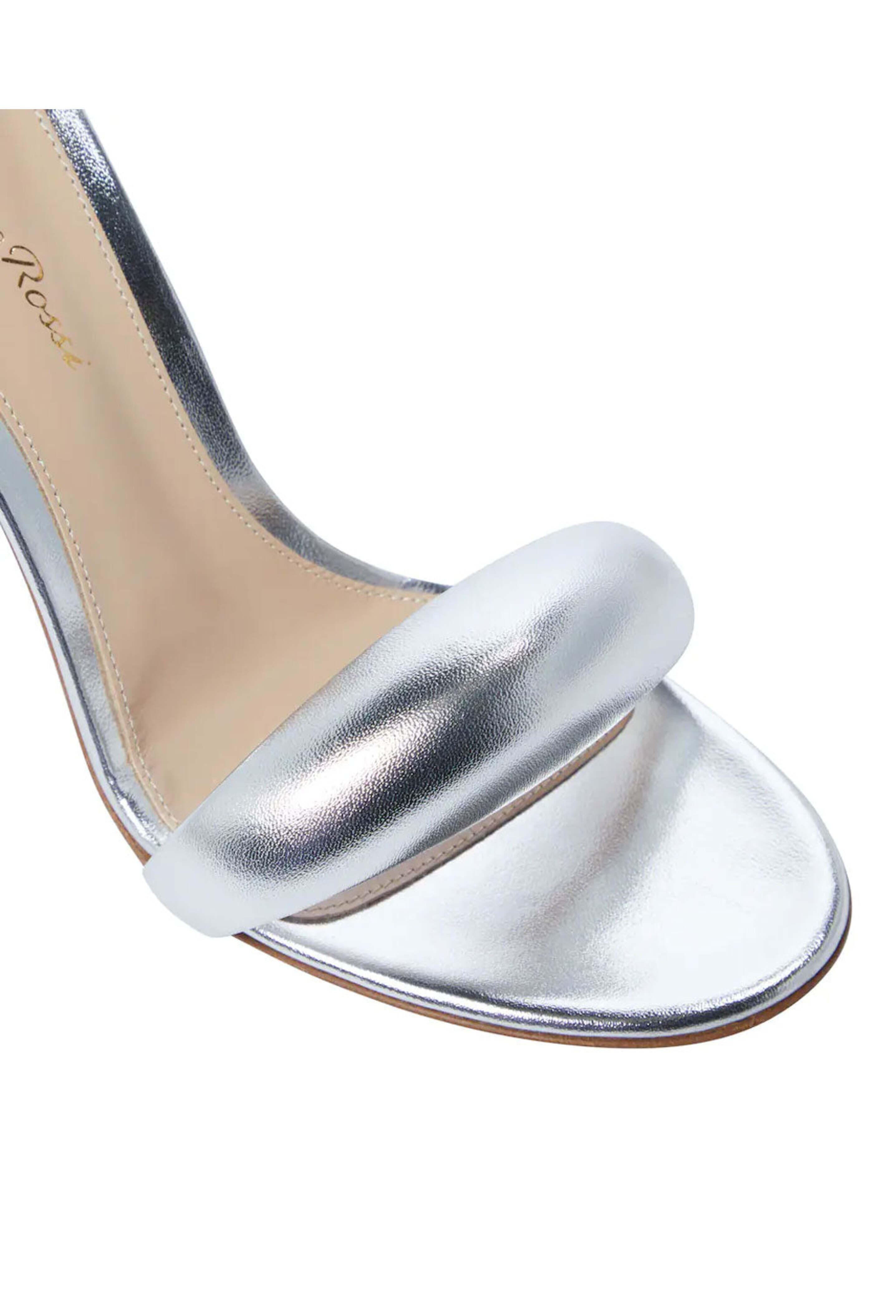 Gianvito Rossi - Bijoux Leather Sandal in Silver