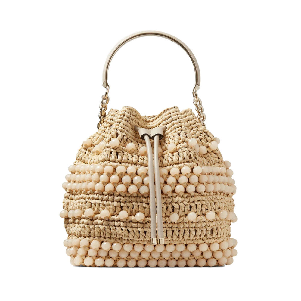 JIMMY CHOO BONBONWGJCHAMPAGNELIGHTGOLD 関税送料込 Gold Metallic Nappa Mini Bag | MICRO BON BON | Summer 2022