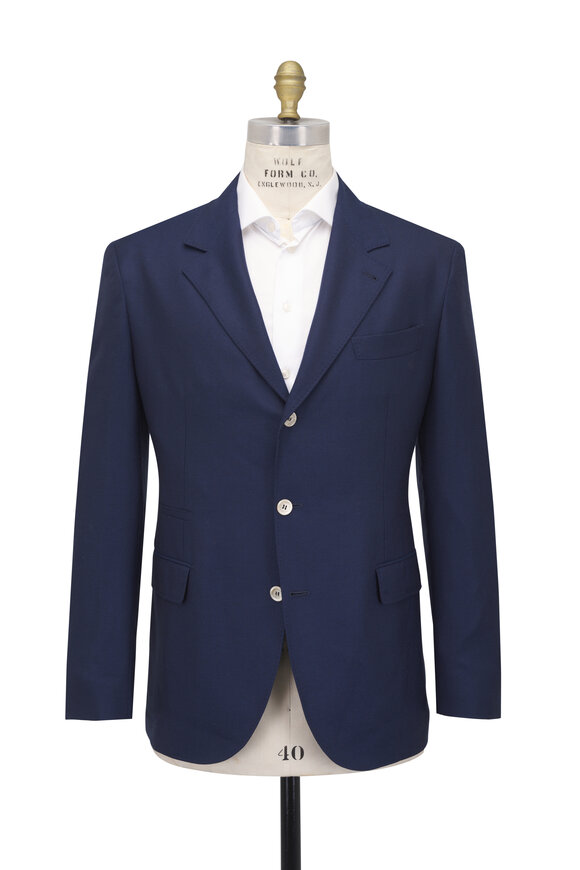 Brunello Cucinelli Blue Cashmere Sportcoat - view 3